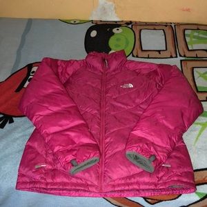 Women’s pink northface jacket (used)
